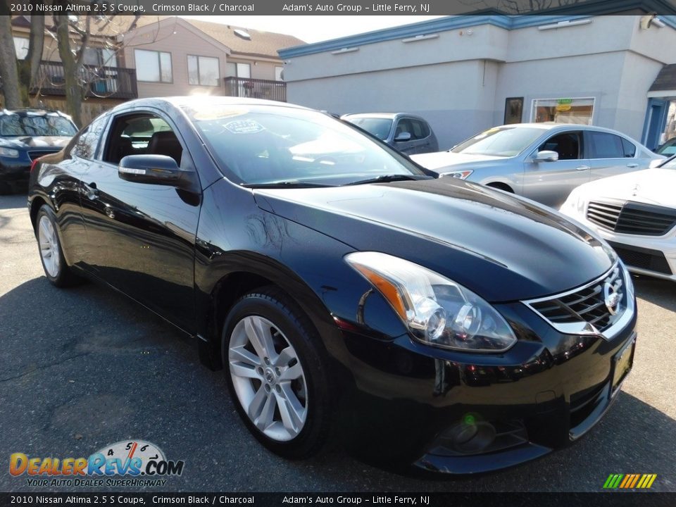 2010 Nissan Altima 2.5 S Coupe Crimson Black / Charcoal Photo #7