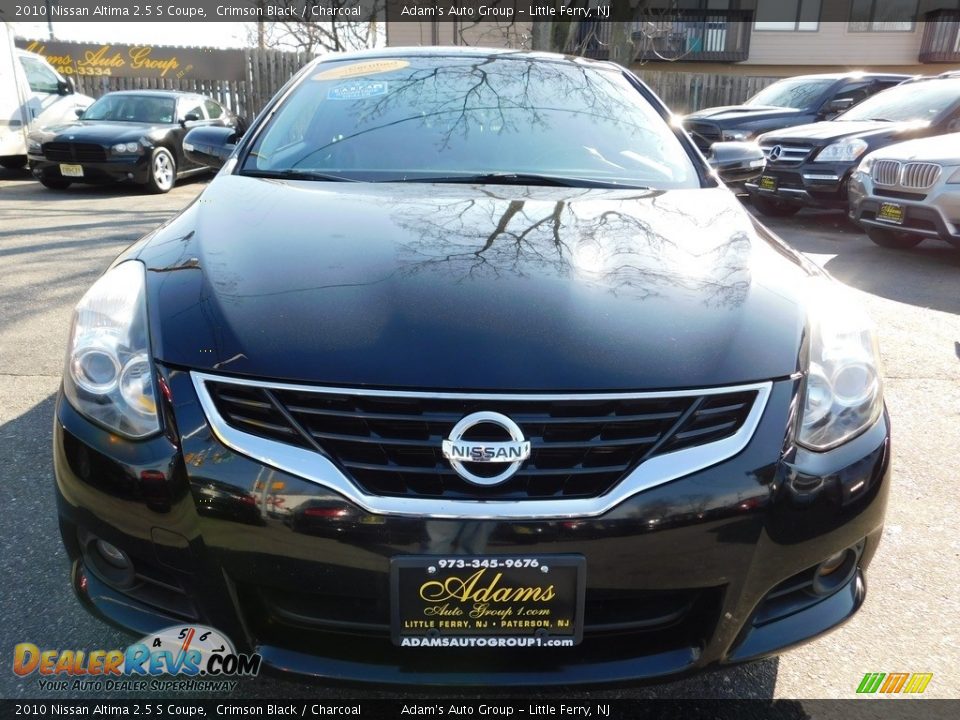 2010 Nissan Altima 2.5 S Coupe Crimson Black / Charcoal Photo #8