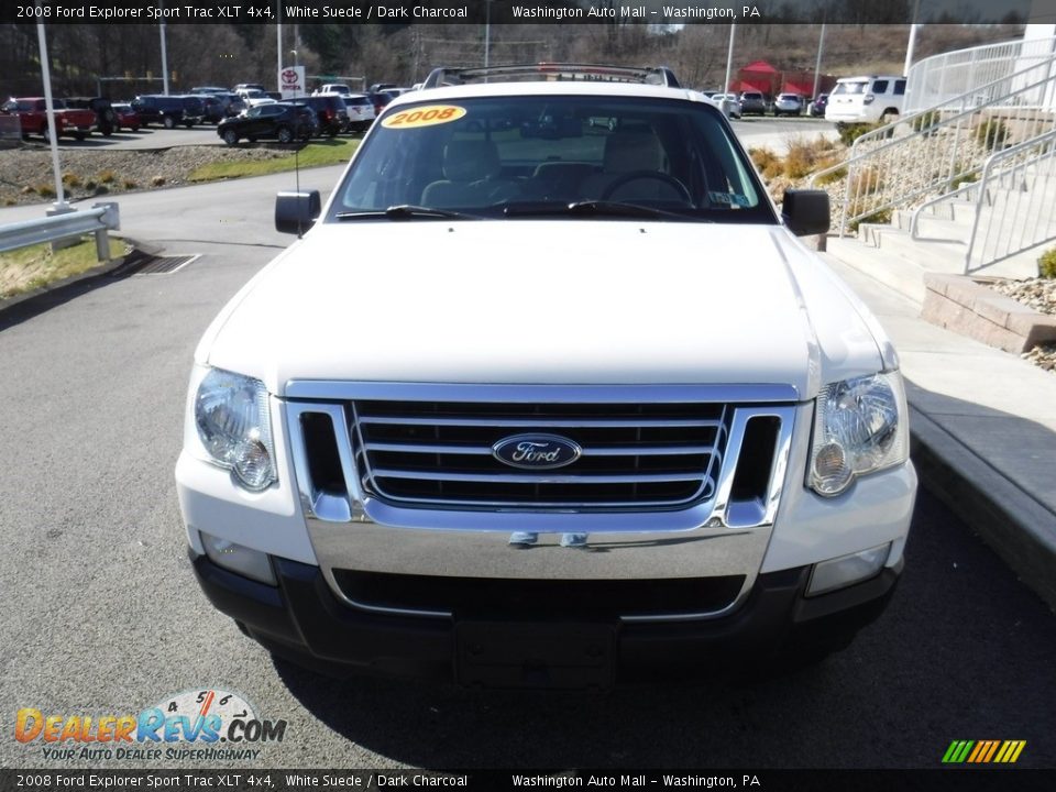 2008 Ford Explorer Sport Trac XLT 4x4 White Suede / Dark Charcoal Photo #6