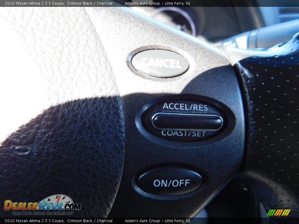 2010 Nissan Altima 2.5 S Coupe Crimson Black / Charcoal Photo #23