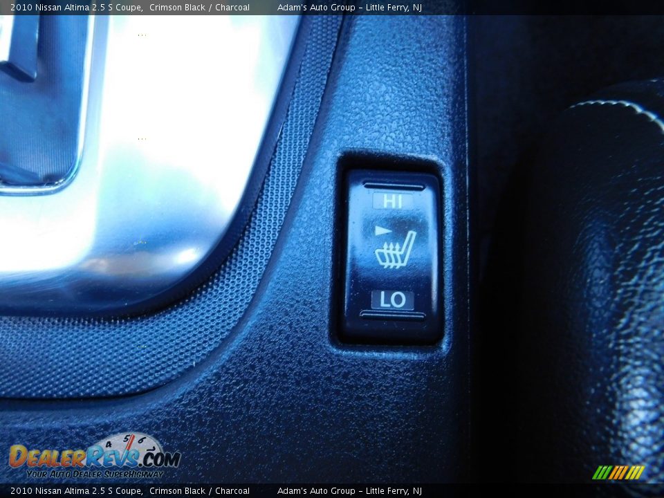 2010 Nissan Altima 2.5 S Coupe Crimson Black / Charcoal Photo #35