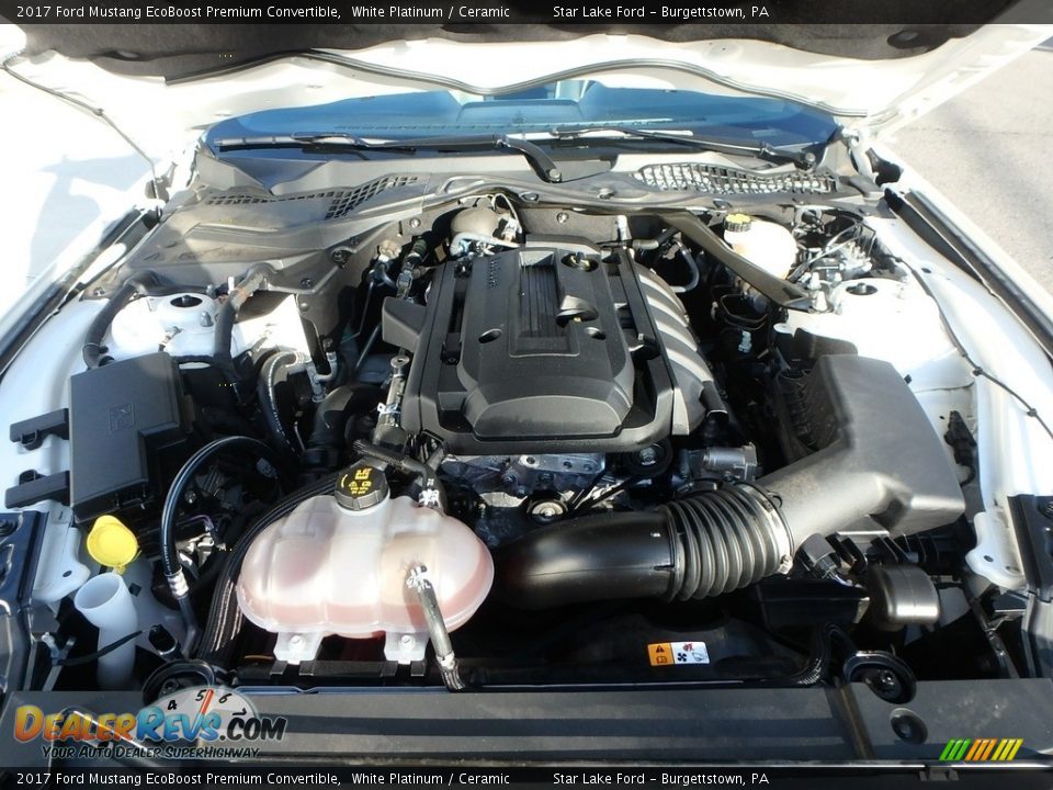 2017 Ford Mustang EcoBoost Premium Convertible White Platinum / Ceramic Photo #3