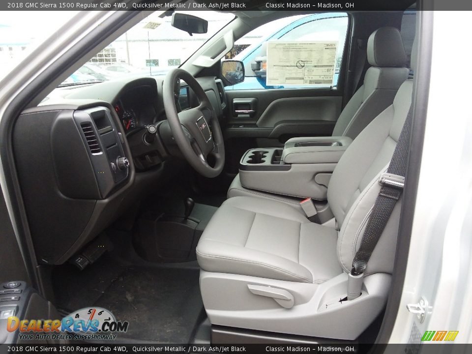 Front Seat of 2018 GMC Sierra 1500 Regular Cab 4WD Photo #8