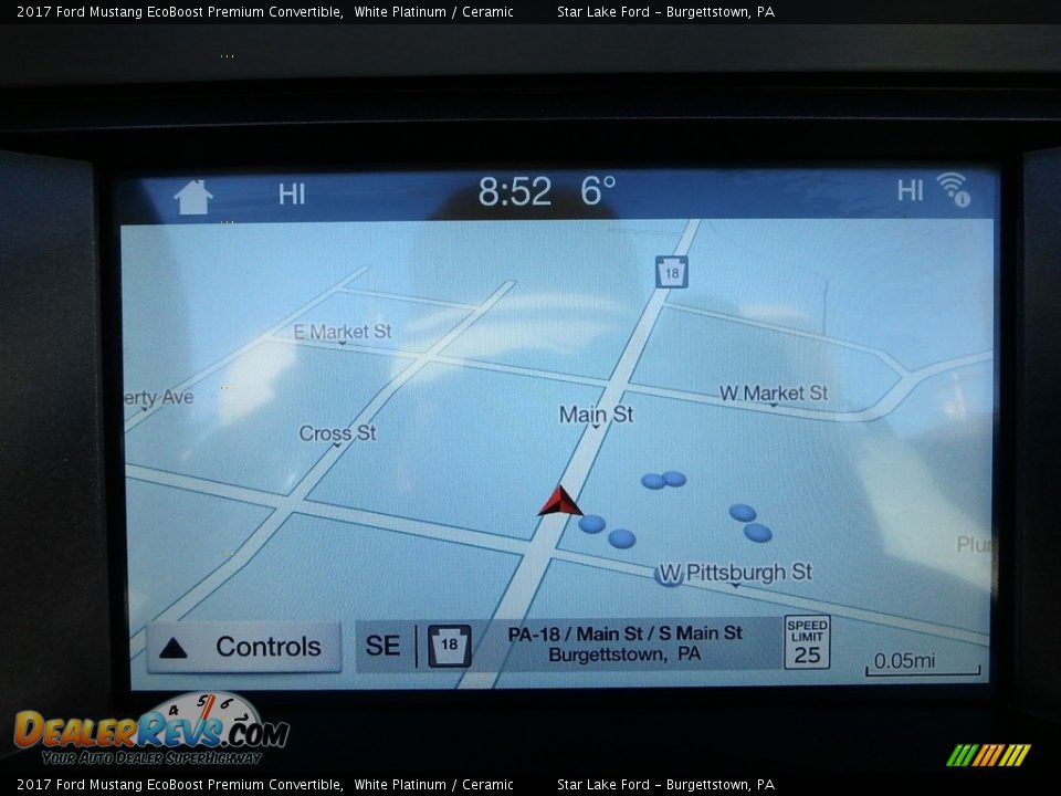 2017 Ford Mustang EcoBoost Premium Convertible White Platinum / Ceramic Photo #19