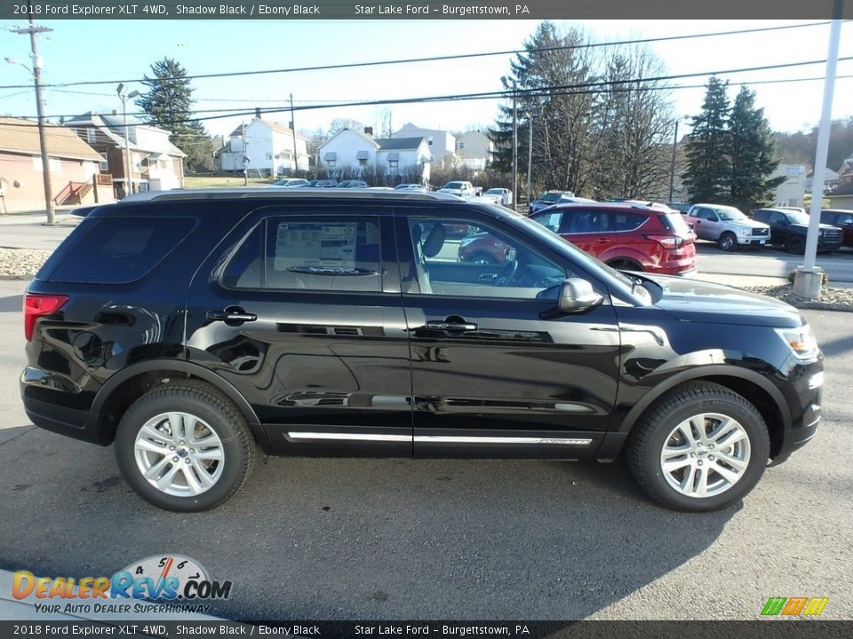 2018 Ford Explorer XLT 4WD Shadow Black / Ebony Black Photo #4