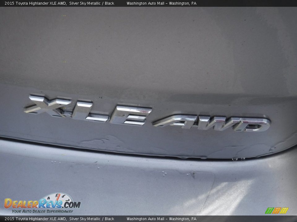 2015 Toyota Highlander XLE AWD Silver Sky Metallic / Black Photo #10