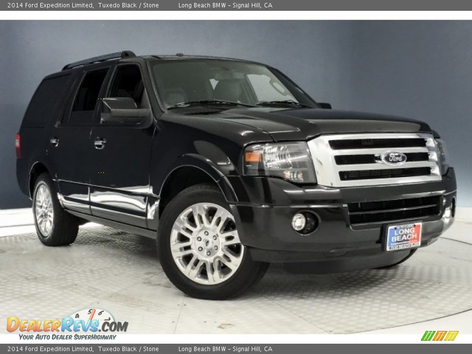 2014 Ford Expedition Limited Tuxedo Black / Stone Photo #12