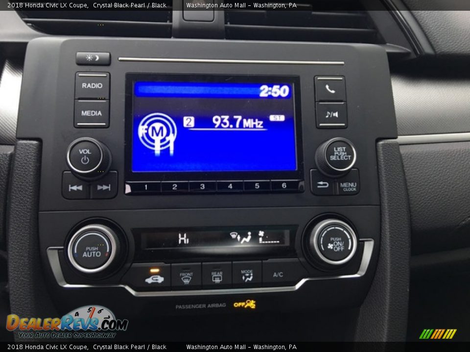 Controls of 2018 Honda Civic LX Coupe Photo #13