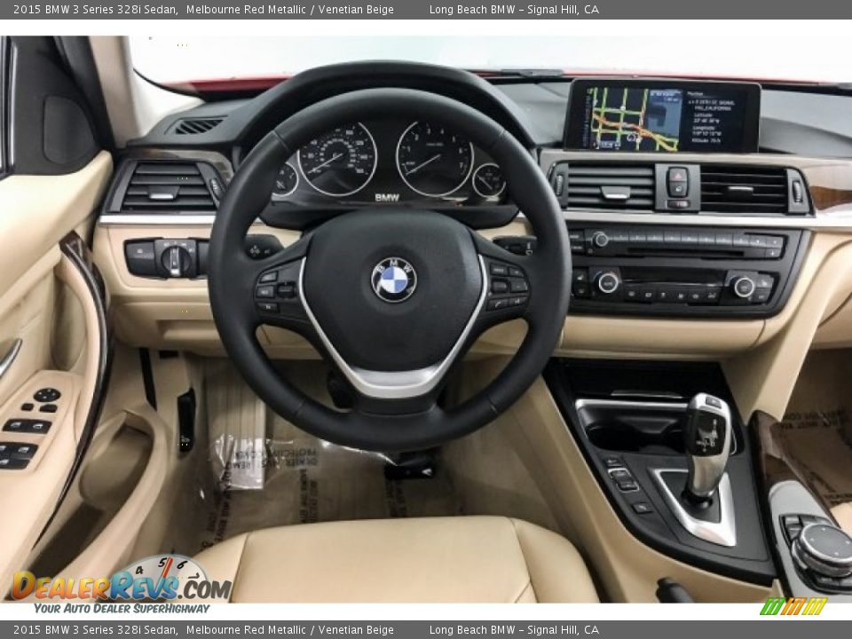 2015 BMW 3 Series 328i Sedan Melbourne Red Metallic / Venetian Beige Photo #4
