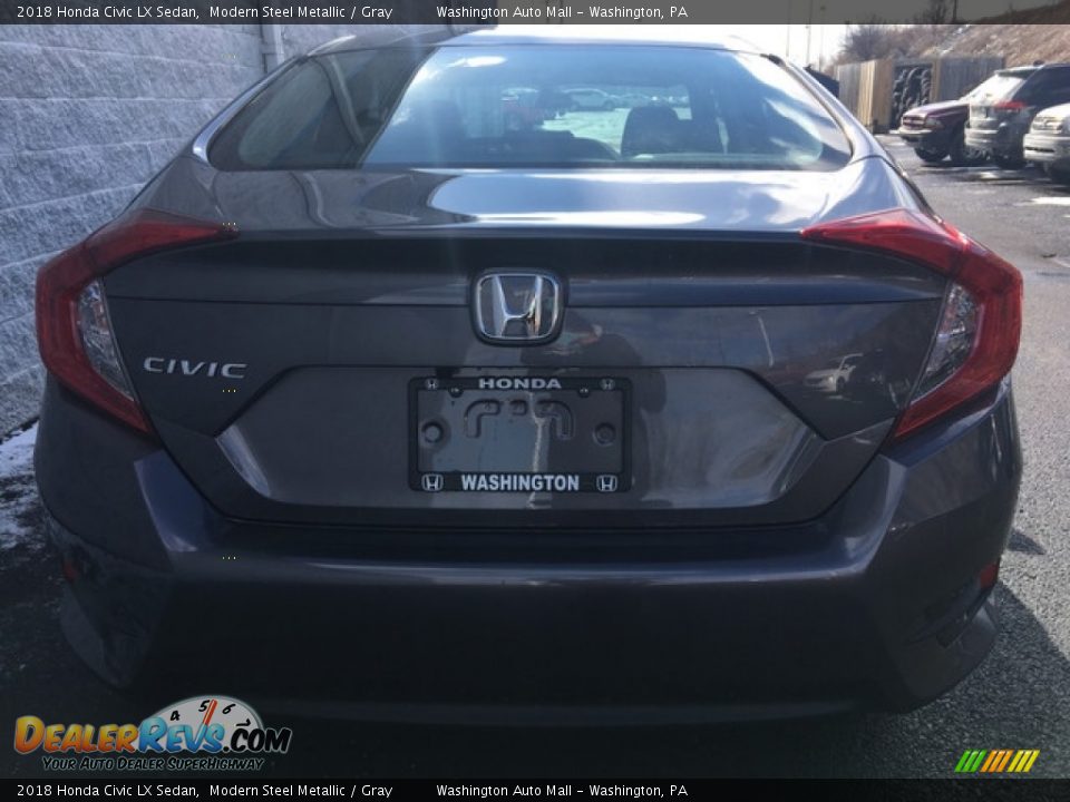 2018 Honda Civic LX Sedan Modern Steel Metallic / Gray Photo #5