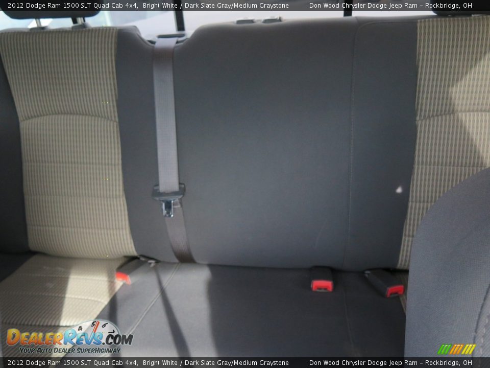 2012 Dodge Ram 1500 SLT Quad Cab 4x4 Bright White / Dark Slate Gray/Medium Graystone Photo #16