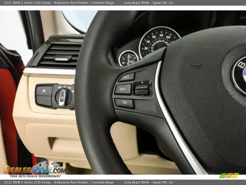 2015 BMW 3 Series 328i Sedan Melbourne Red Metallic / Venetian Beige Photo #16
