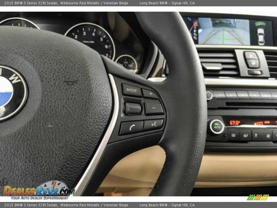 2015 BMW 3 Series 328i Sedan Melbourne Red Metallic / Venetian Beige Photo #17