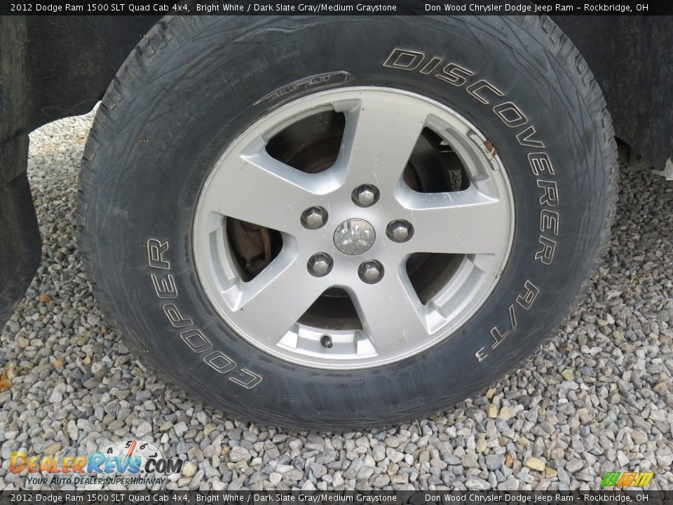 2012 Dodge Ram 1500 SLT Quad Cab 4x4 Bright White / Dark Slate Gray/Medium Graystone Photo #17