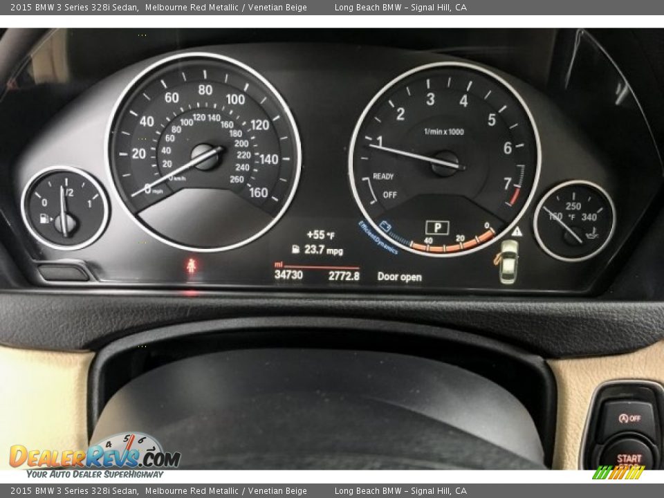 2015 BMW 3 Series 328i Sedan Melbourne Red Metallic / Venetian Beige Photo #18