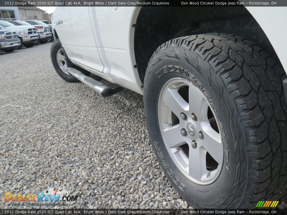2012 Dodge Ram 1500 SLT Quad Cab 4x4 Bright White / Dark Slate Gray/Medium Graystone Photo #18