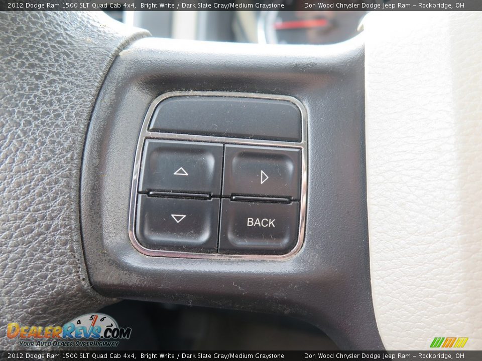 2012 Dodge Ram 1500 SLT Quad Cab 4x4 Bright White / Dark Slate Gray/Medium Graystone Photo #24