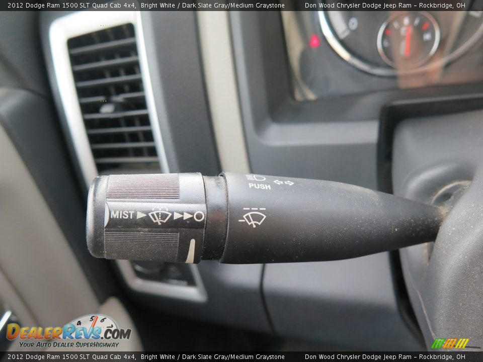 2012 Dodge Ram 1500 SLT Quad Cab 4x4 Bright White / Dark Slate Gray/Medium Graystone Photo #26
