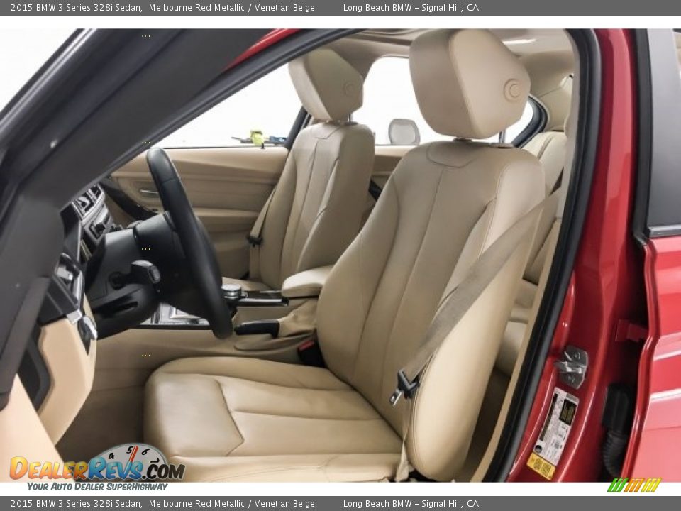 2015 BMW 3 Series 328i Sedan Melbourne Red Metallic / Venetian Beige Photo #33