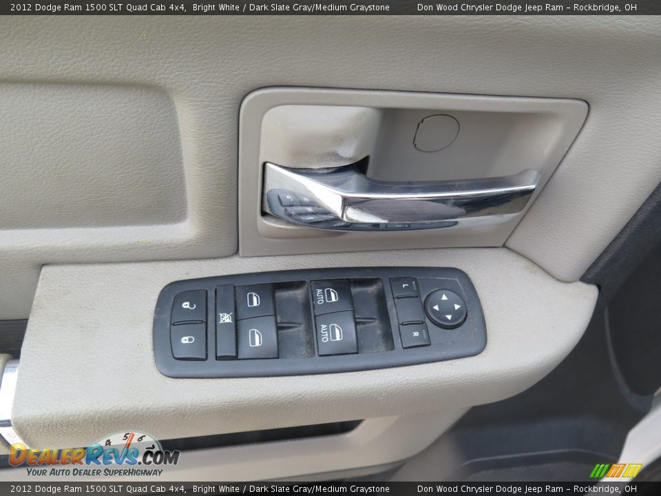 2012 Dodge Ram 1500 SLT Quad Cab 4x4 Bright White / Dark Slate Gray/Medium Graystone Photo #28