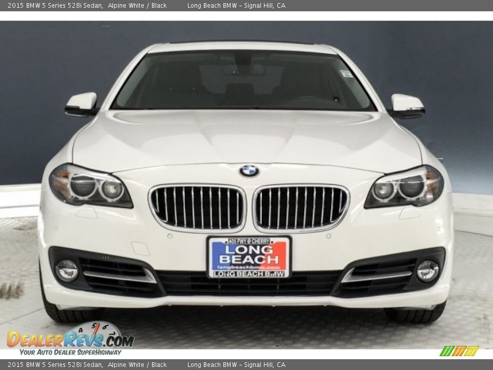 2015 BMW 5 Series 528i Sedan Alpine White / Black Photo #2