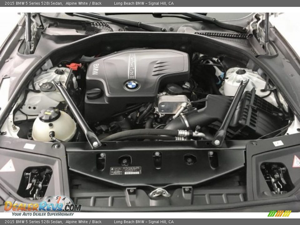 2015 BMW 5 Series 528i Sedan Alpine White / Black Photo #9