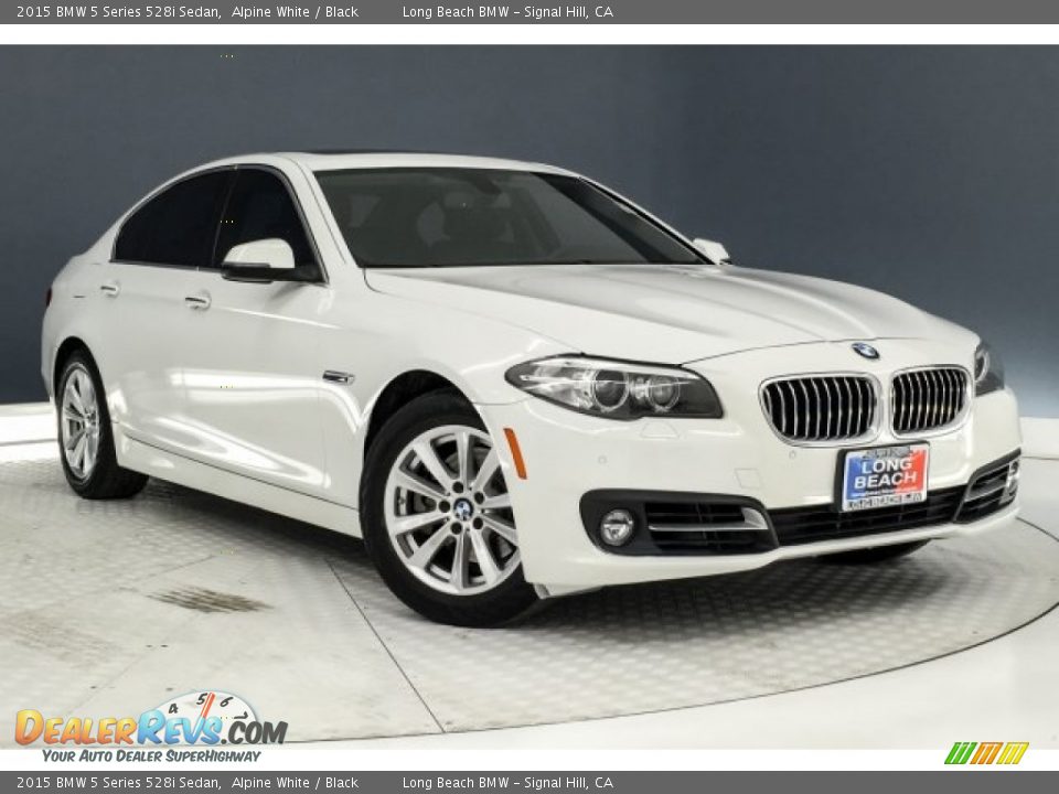 2015 BMW 5 Series 528i Sedan Alpine White / Black Photo #12