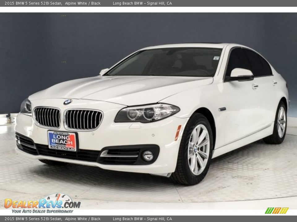 2015 BMW 5 Series 528i Sedan Alpine White / Black Photo #14