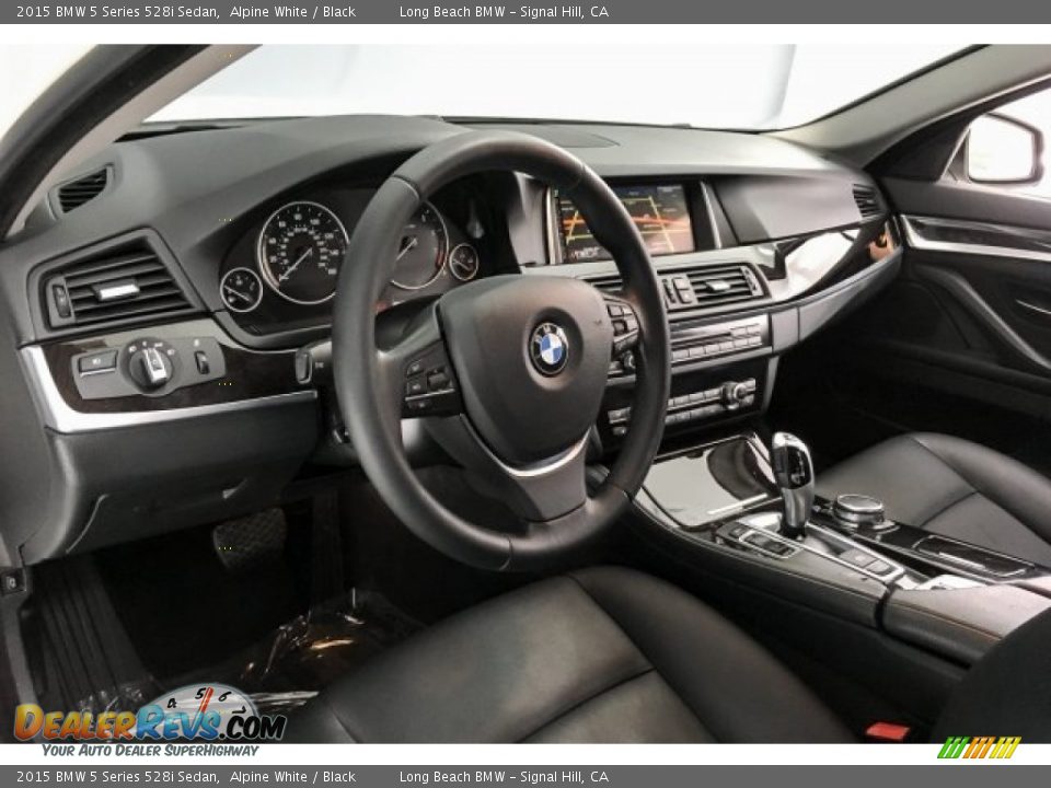 2015 BMW 5 Series 528i Sedan Alpine White / Black Photo #20