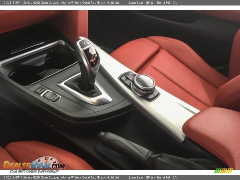 2015 BMW 4 Series 428i Gran Coupe Alpine White / Coral Red/Black Highlight Photo #8