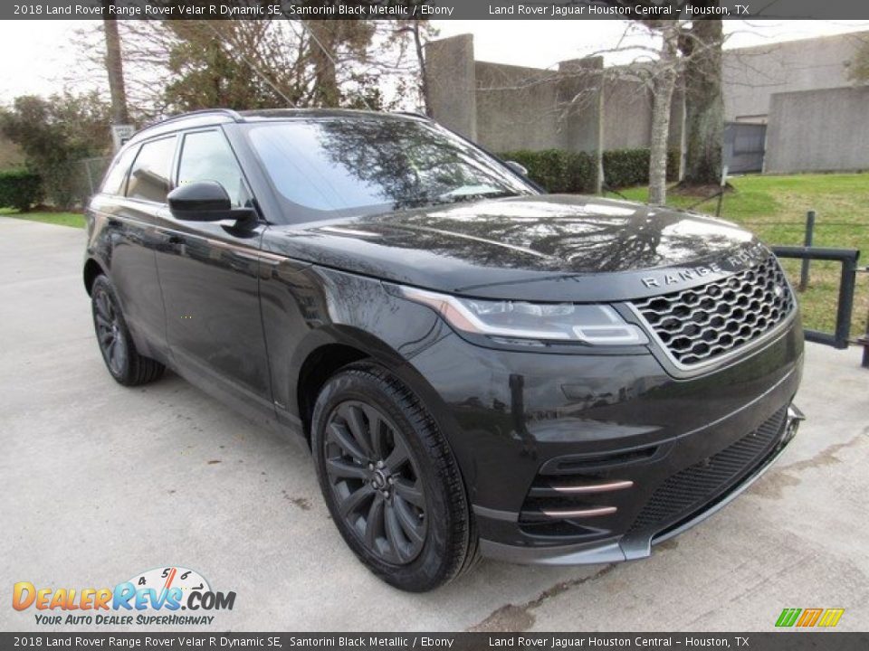 2018 Land Rover Range Rover Velar R Dynamic SE Santorini Black Metallic / Ebony Photo #2