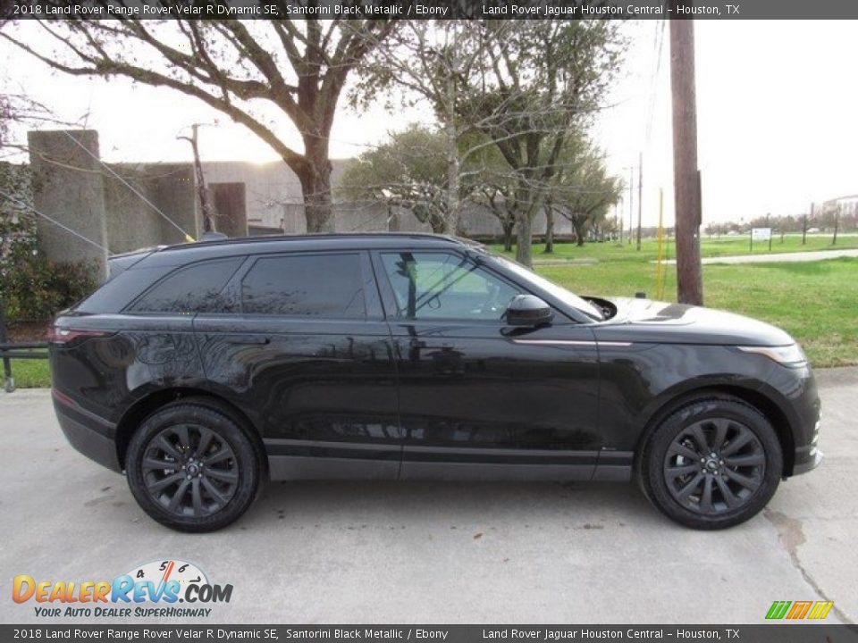 2018 Land Rover Range Rover Velar R Dynamic SE Santorini Black Metallic / Ebony Photo #6