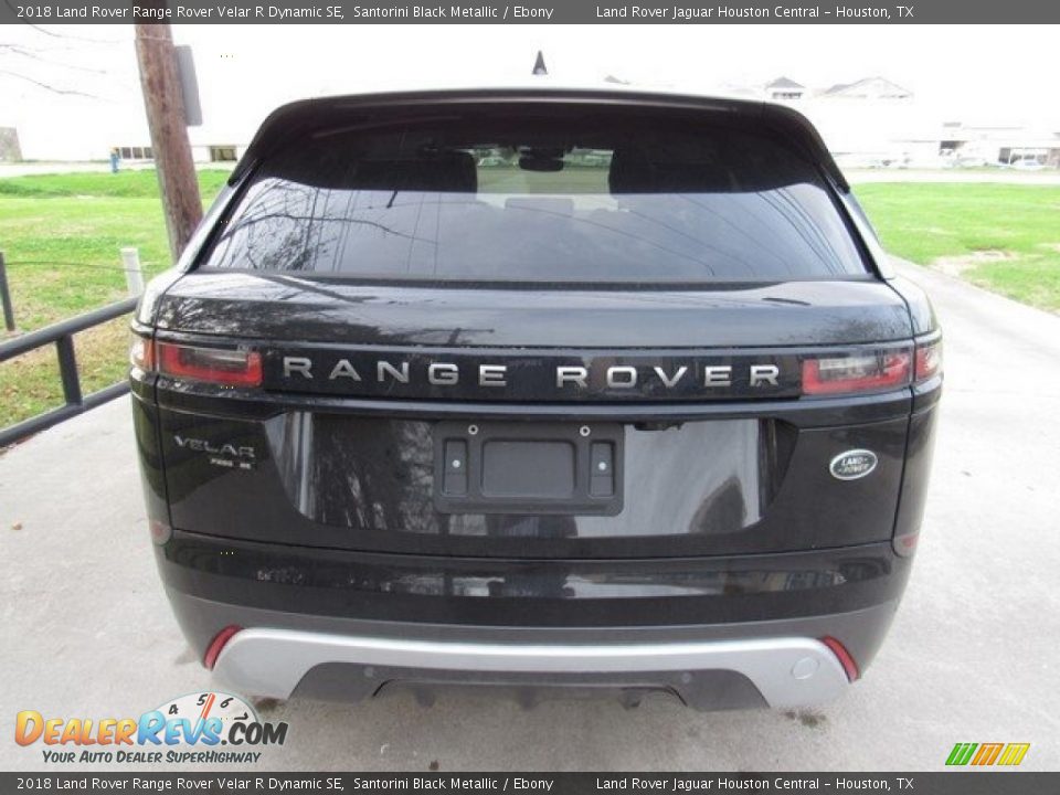 2018 Land Rover Range Rover Velar R Dynamic SE Santorini Black Metallic / Ebony Photo #8