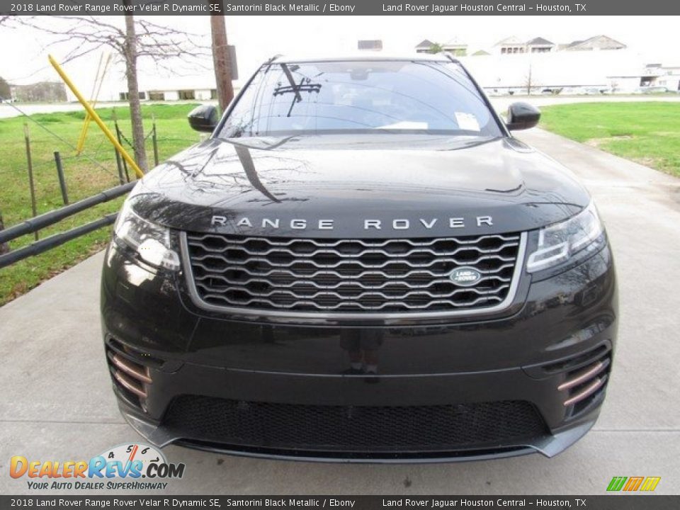 2018 Land Rover Range Rover Velar R Dynamic SE Santorini Black Metallic / Ebony Photo #9