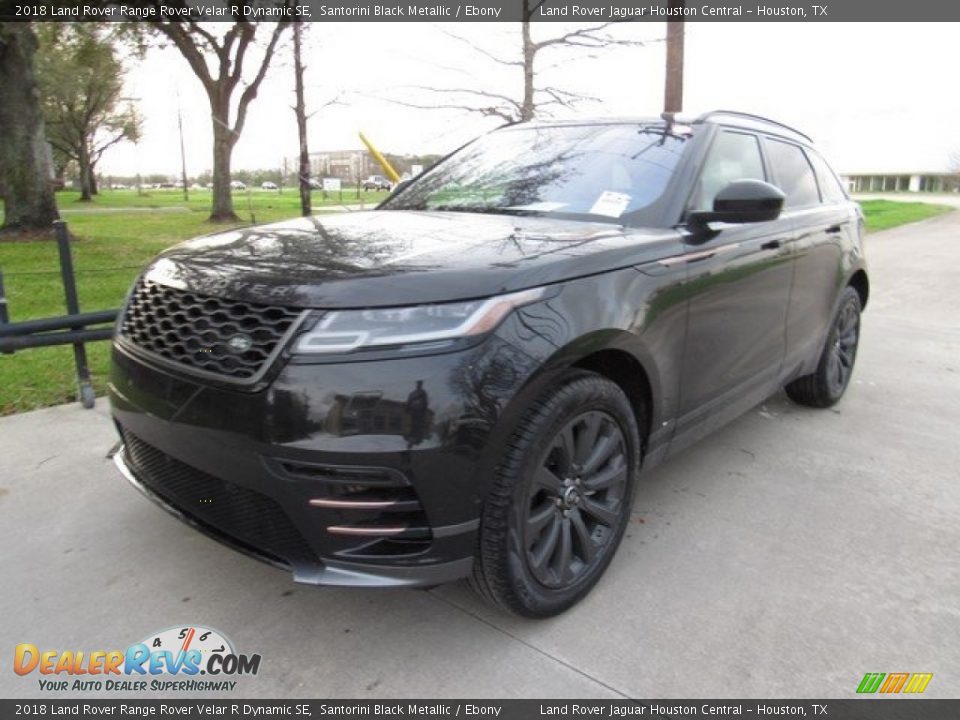 2018 Land Rover Range Rover Velar R Dynamic SE Santorini Black Metallic / Ebony Photo #10