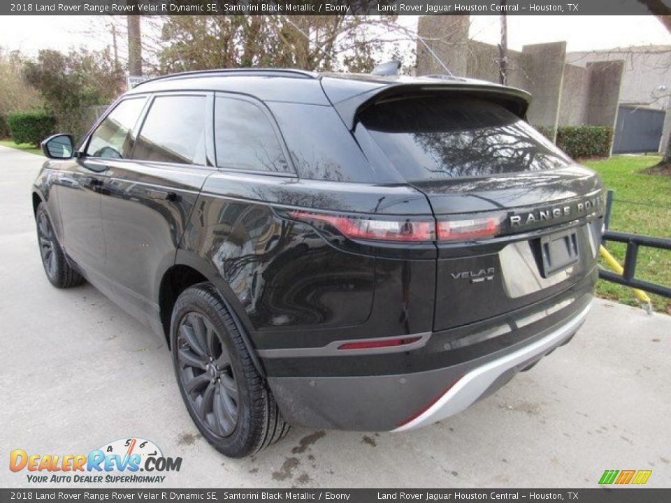 2018 Land Rover Range Rover Velar R Dynamic SE Santorini Black Metallic / Ebony Photo #12