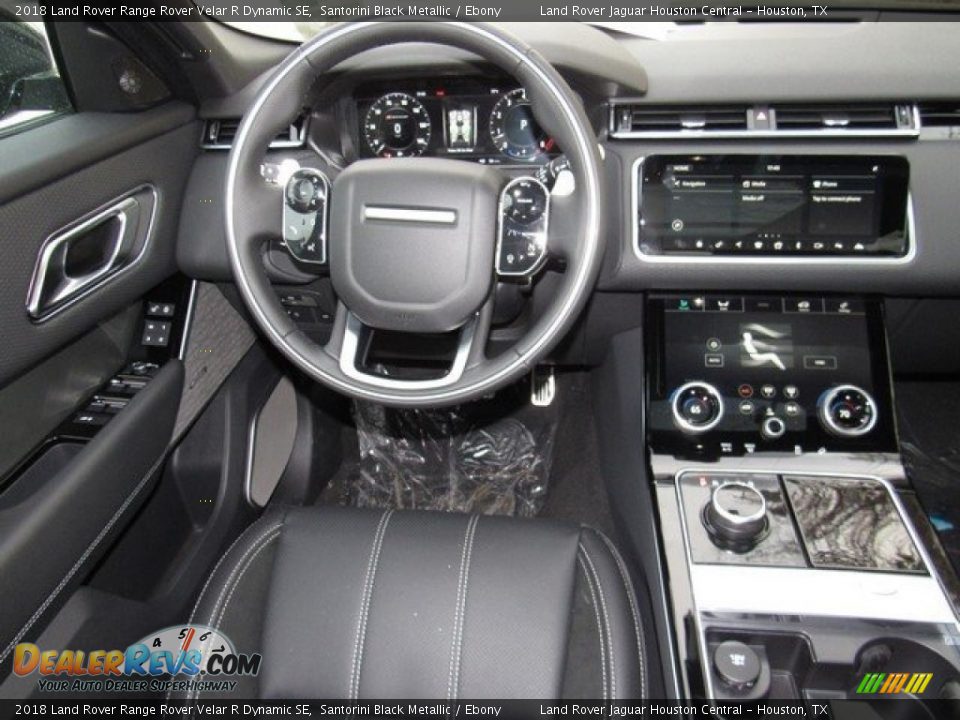 2018 Land Rover Range Rover Velar R Dynamic SE Santorini Black Metallic / Ebony Photo #14