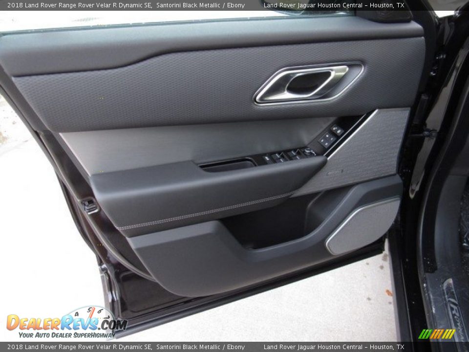 2018 Land Rover Range Rover Velar R Dynamic SE Santorini Black Metallic / Ebony Photo #23