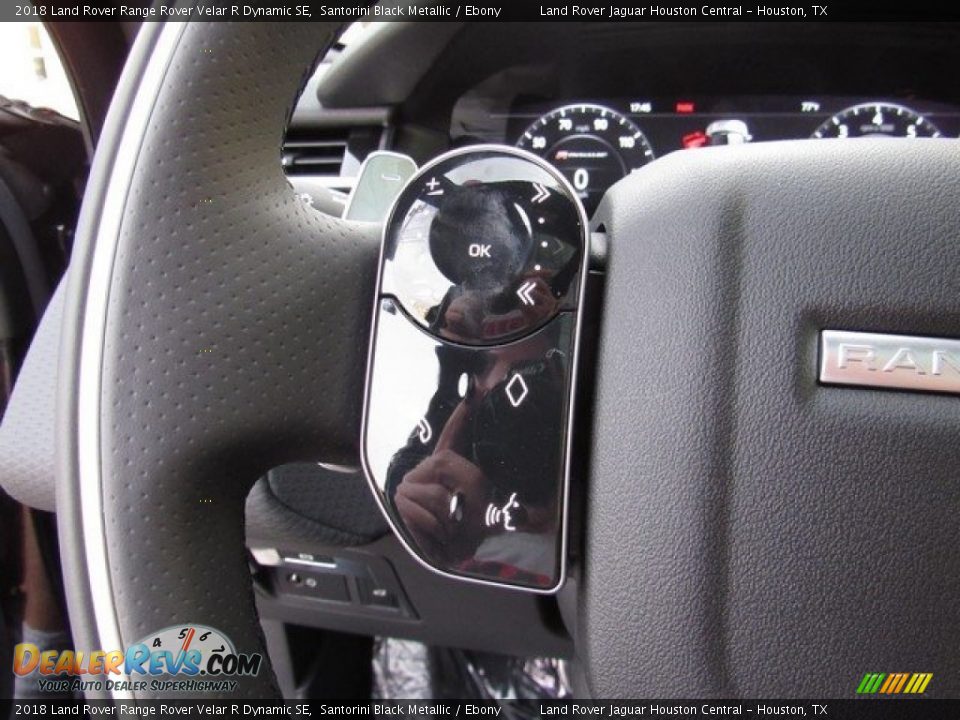 2018 Land Rover Range Rover Velar R Dynamic SE Santorini Black Metallic / Ebony Photo #27