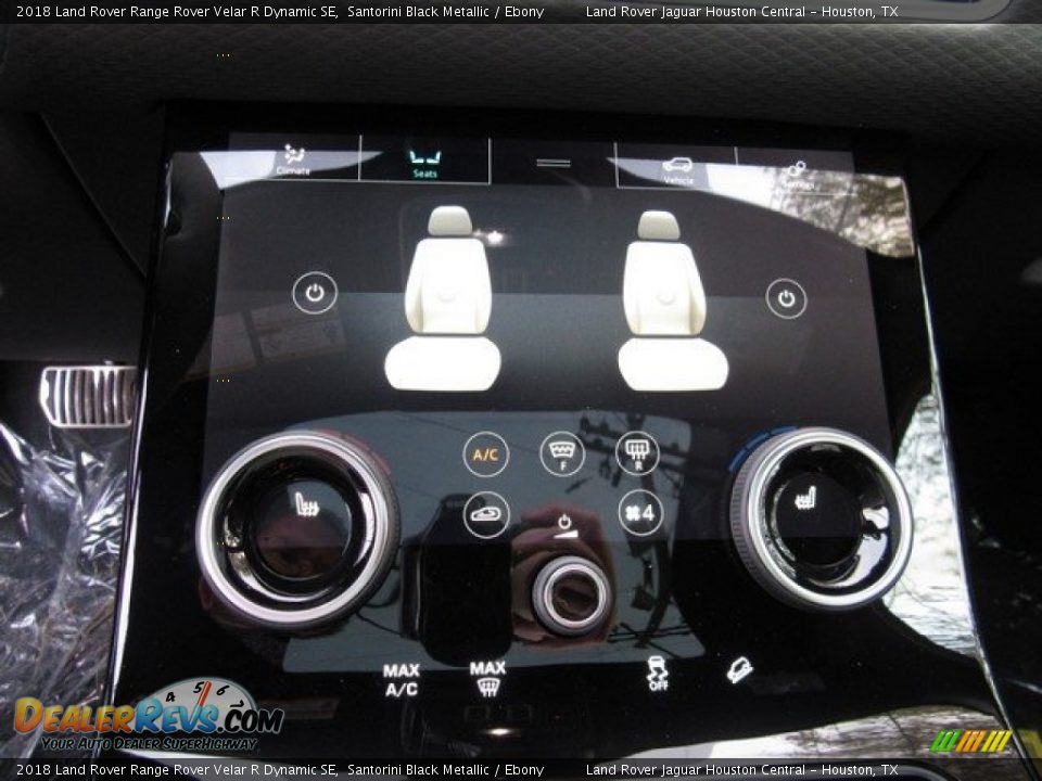 2018 Land Rover Range Rover Velar R Dynamic SE Santorini Black Metallic / Ebony Photo #34