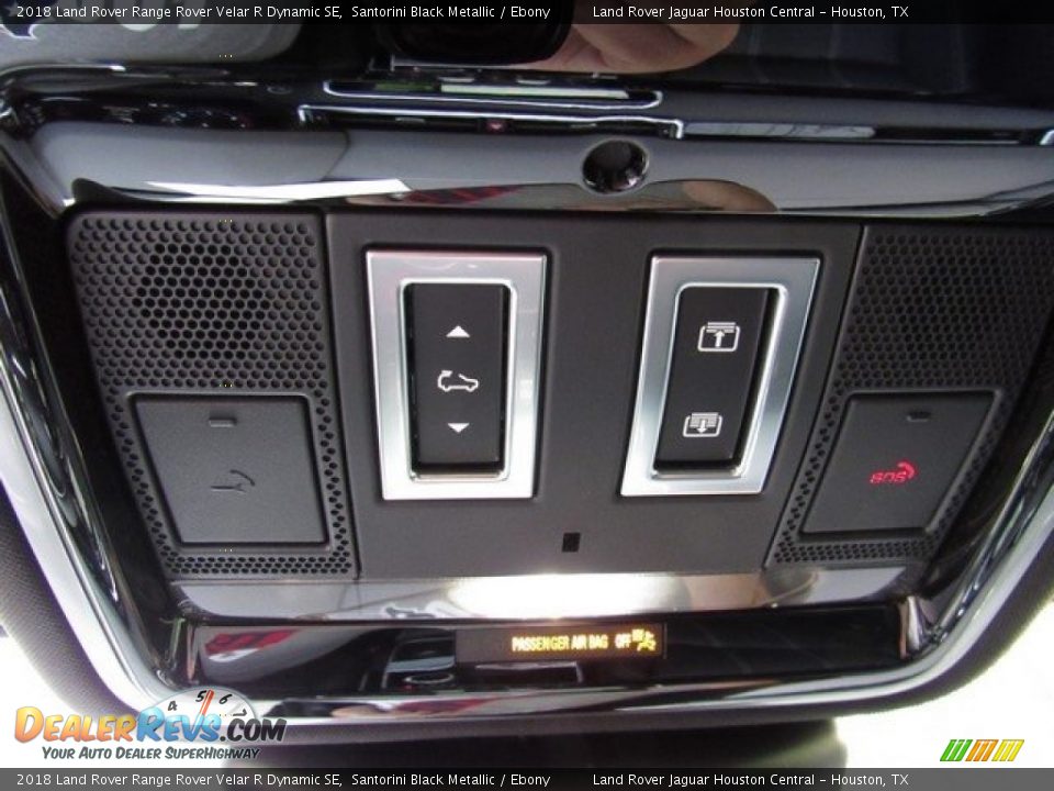 2018 Land Rover Range Rover Velar R Dynamic SE Santorini Black Metallic / Ebony Photo #36