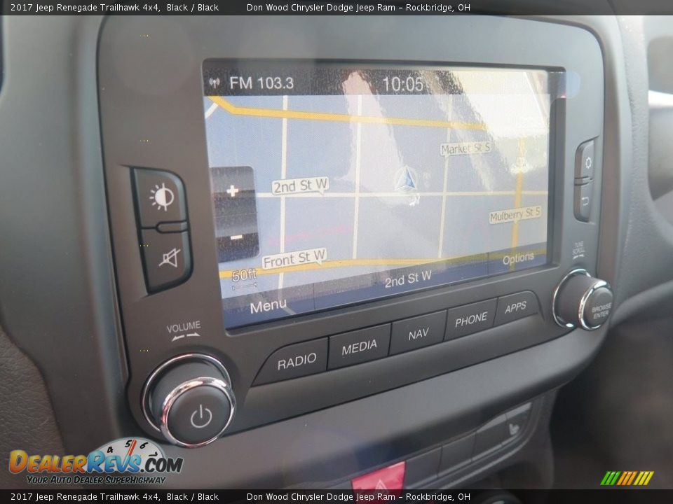 2017 Jeep Renegade Trailhawk 4x4 Black / Black Photo #3