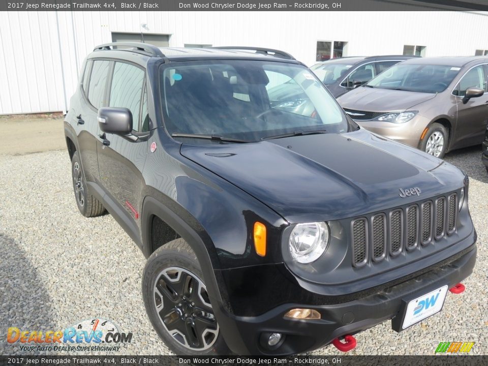 2017 Jeep Renegade Trailhawk 4x4 Black / Black Photo #5