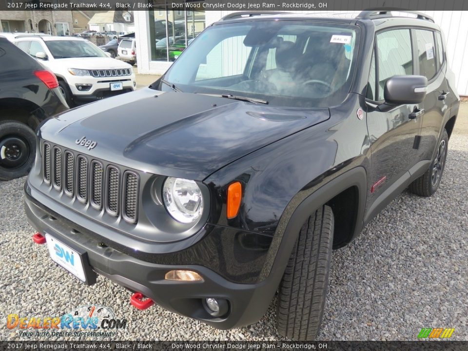 2017 Jeep Renegade Trailhawk 4x4 Black / Black Photo #7