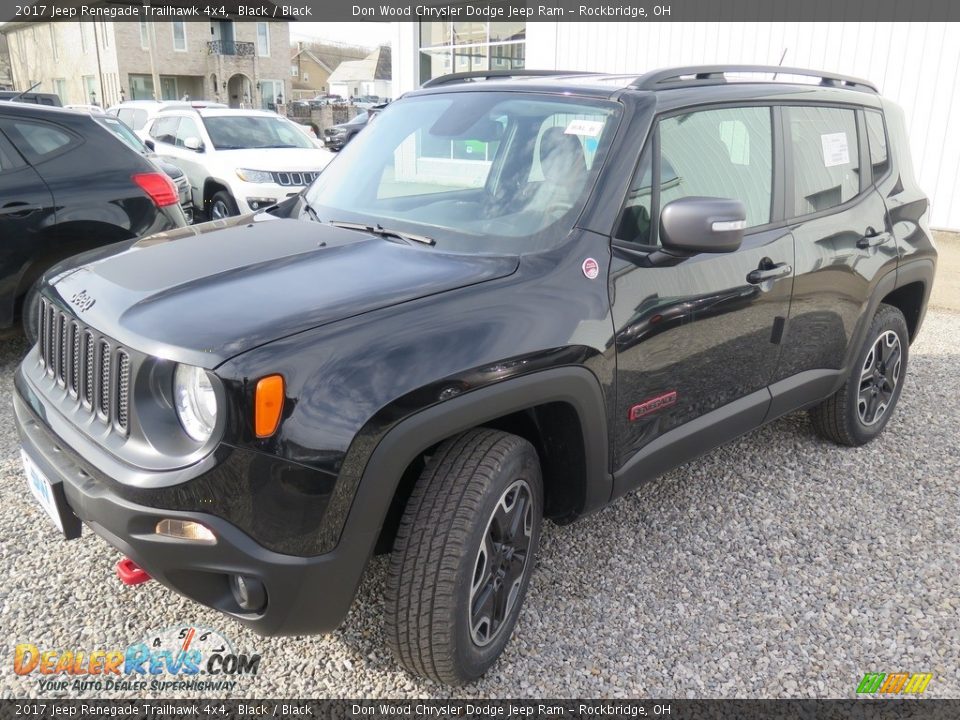2017 Jeep Renegade Trailhawk 4x4 Black / Black Photo #8
