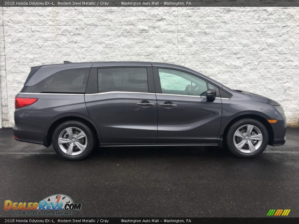 2018 Honda Odyssey EX-L Modern Steel Metallic / Gray Photo #3
