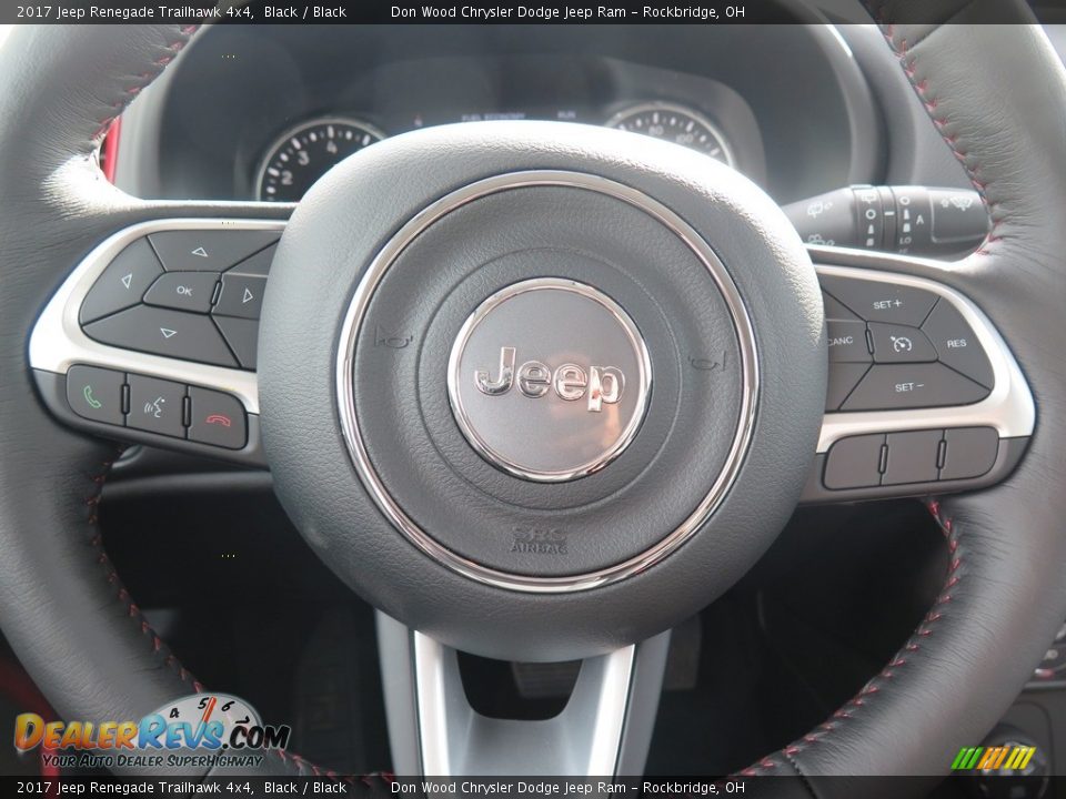 2017 Jeep Renegade Trailhawk 4x4 Black / Black Photo #15