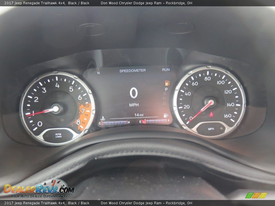 2017 Jeep Renegade Trailhawk 4x4 Black / Black Photo #16