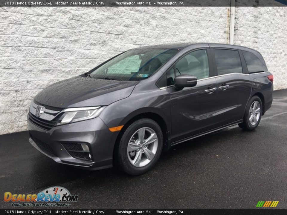 2018 Honda Odyssey EX-L Modern Steel Metallic / Gray Photo #8