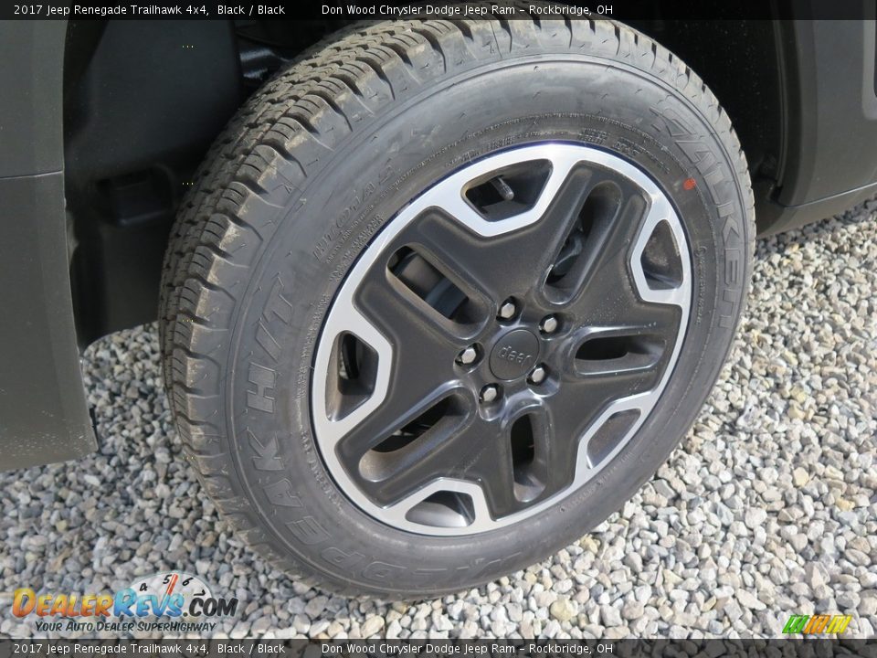 2017 Jeep Renegade Trailhawk 4x4 Black / Black Photo #22